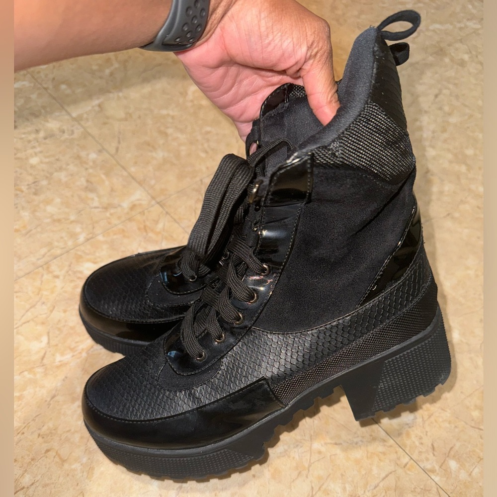 Ego Commander Platform Combat Boots